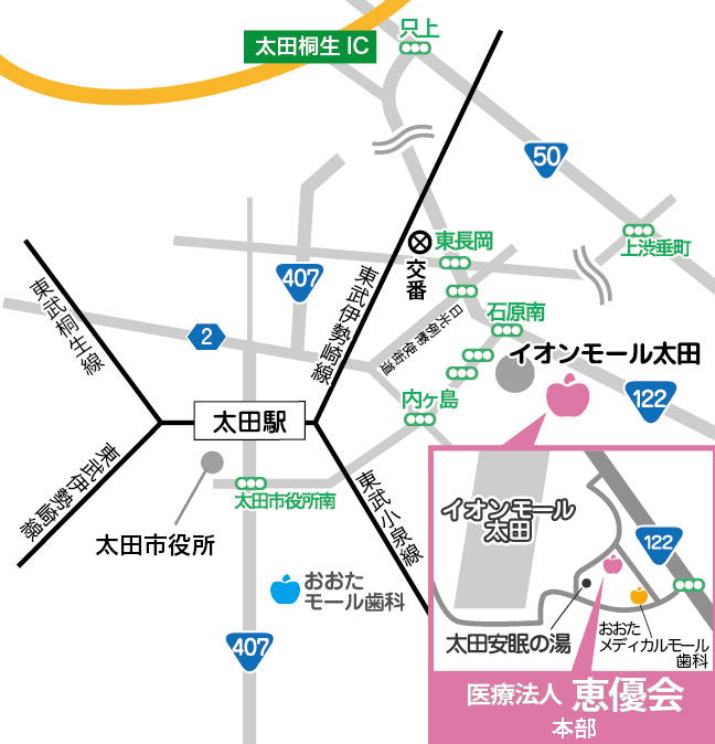 医療法人恵優会地図